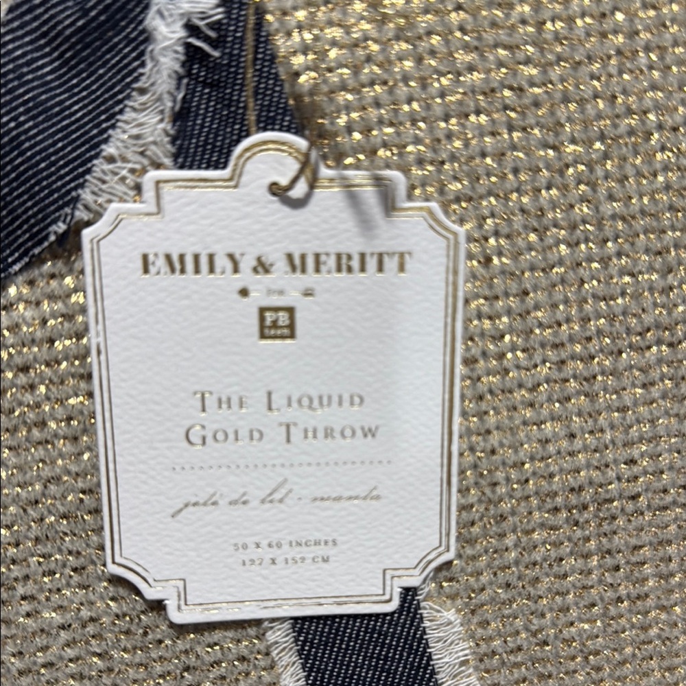 NWT Pottery Barn Emily & Meritt Textured Throw Blanket - Picture 4 of 4